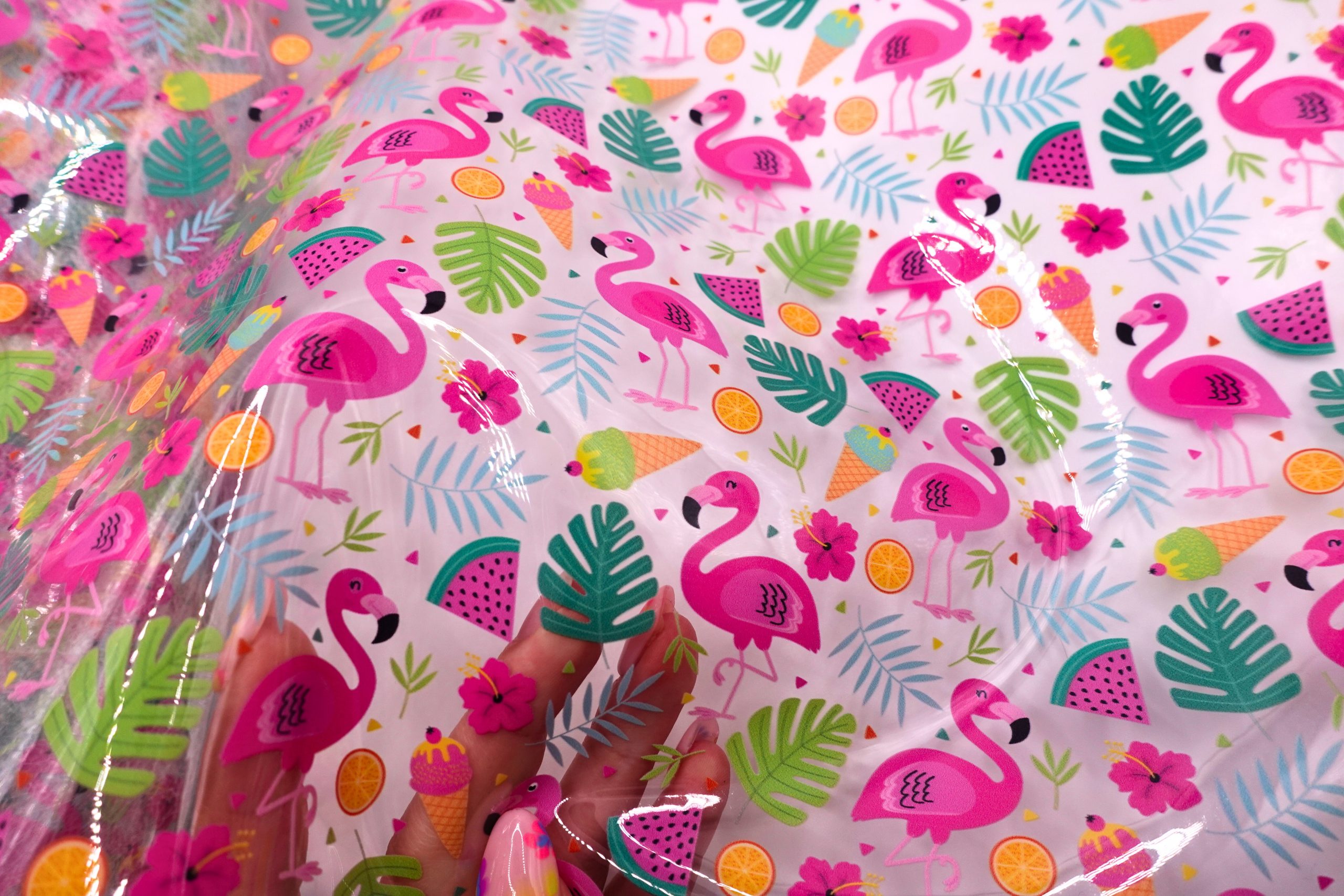 Flamingo Summer - Clear TPU 12"x Approx. 52"