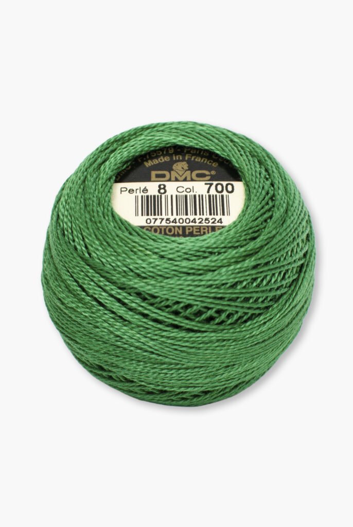 DMC Perlé No. 8 – Colore 700 – 100% Cotone – Gomitolo da 10 g