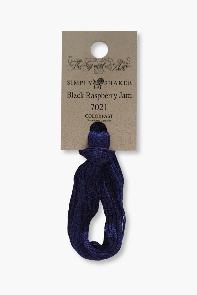 Gentle Art Sampler Threads – Black Raspberry Jam 7021B – 10 YD – 100% coton teint à la main