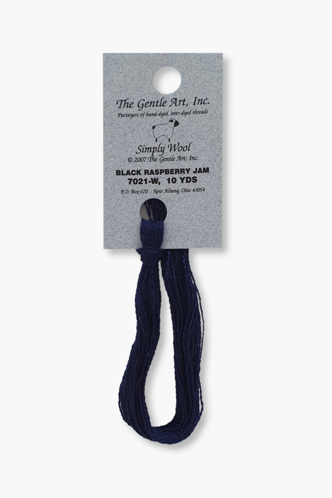 Gentle Art Simply Wool – Black Raspberry Jam 7021W – 10 Yards – 100% handgefärbte Wolle
