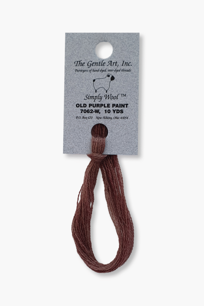 Gentle Art Simply Wool – Old Purple Paint 7062W – 10 verges – 100% laine teinte à la main