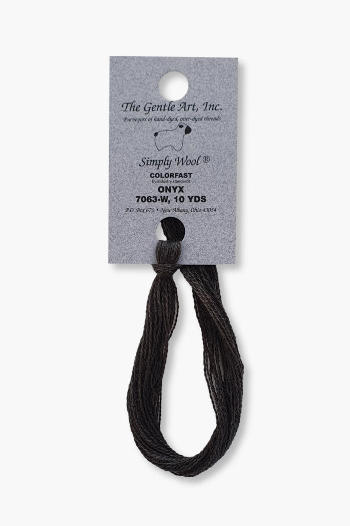 Gentle Art Simply Wool – Onyx 7063W – 10 verges – 100% laine teinte à la main