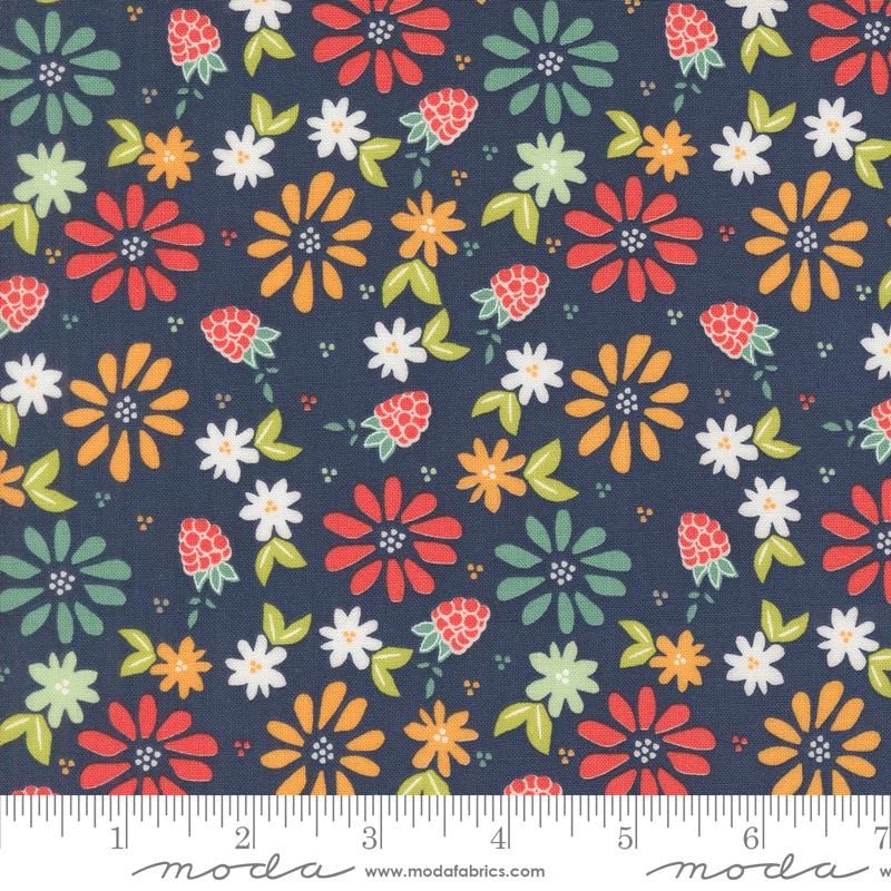 Raspberry Summer - Blueberry Floral