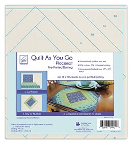 Casablanca 6 Placemats Quilt As You Go