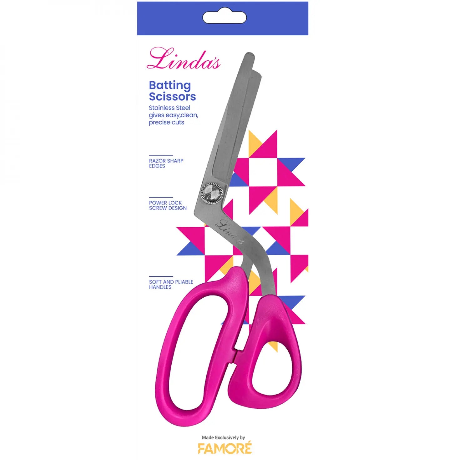 Linda's Batting Scissors Pink