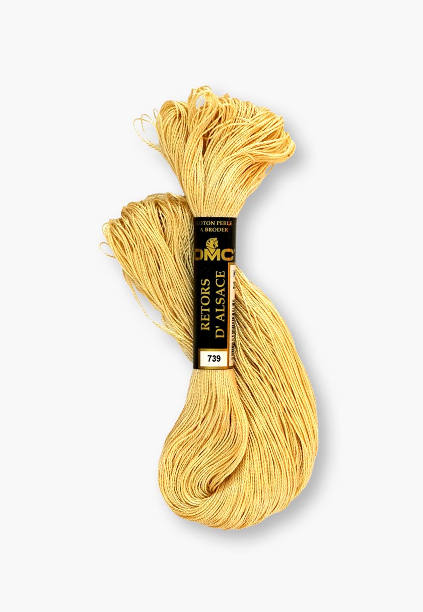 DMC Retors d’Alsace No. 8 – Color 739 – 100% Cotton – 20 g Thread Skein