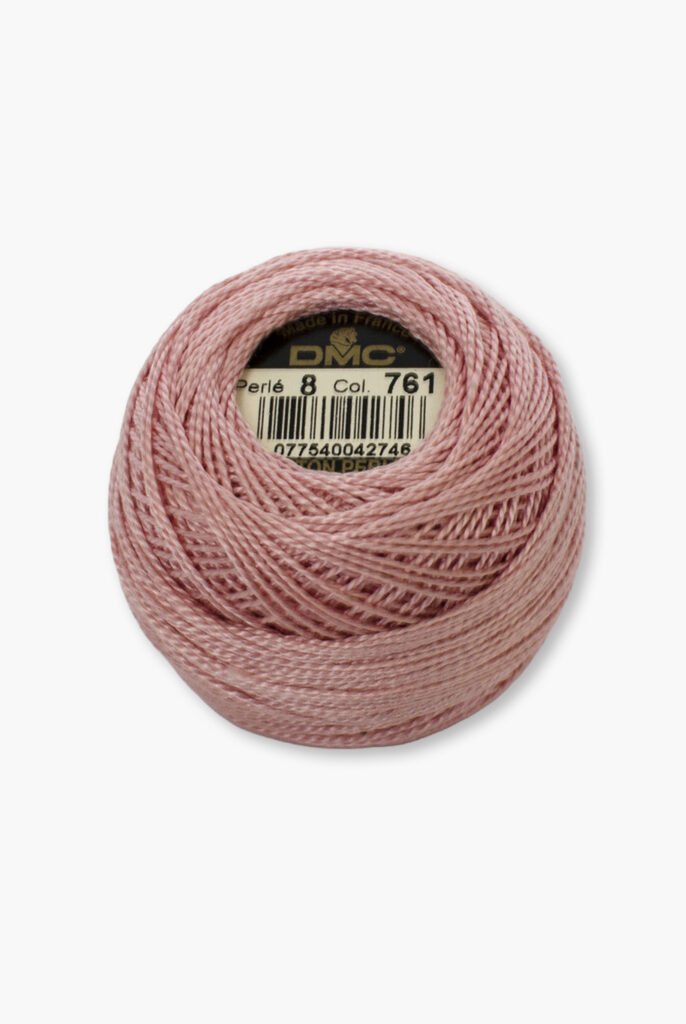 DMC Perlé No. 8 – Colore 761 – 100% Cotone – Gomitolo da 10 g