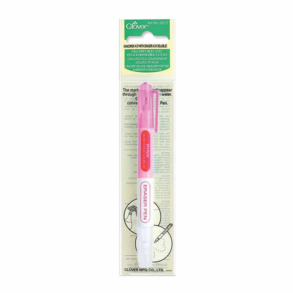 CLOVER 5012 - Chacopen with Eraser - Air Erasable - Pink