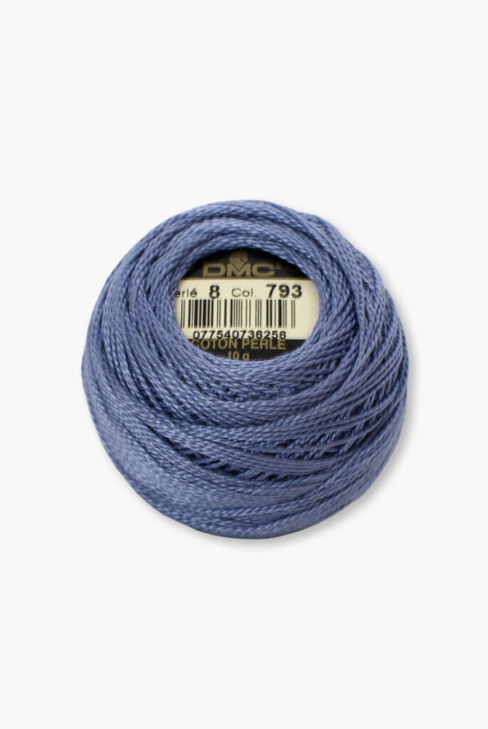 DMC Perlé No. 8 – Colore 793 – 100% Cotone – Gomitolo da 10 g