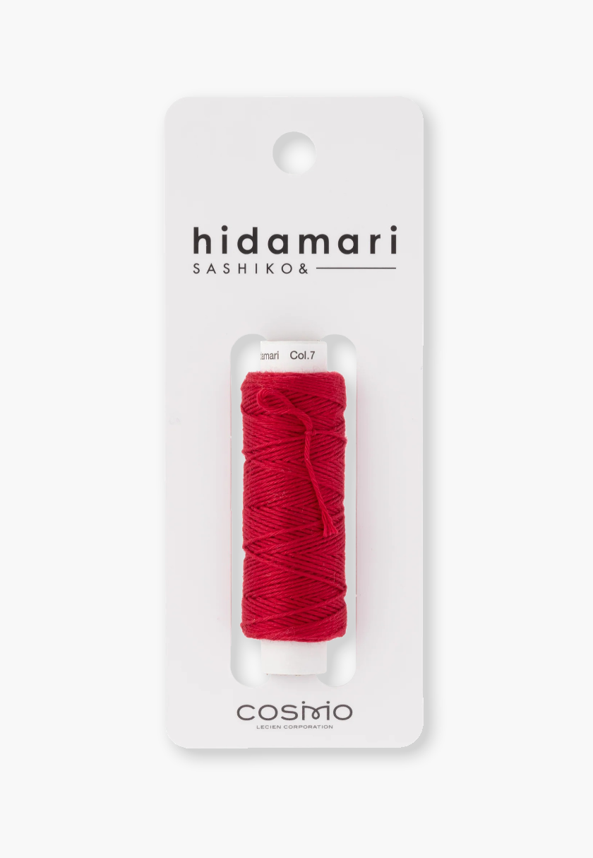 COSMO Hidamari Sashiko Garn 88 – Farbe 7 Tulpe – 100% feste Baumwolle