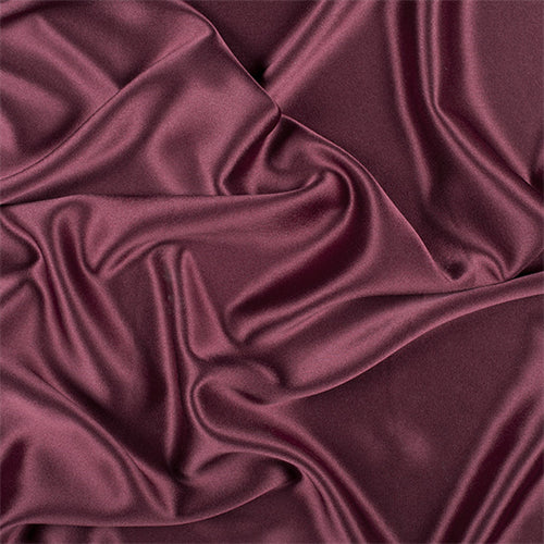 Runway Silks Wine Silk Crepe Back Satin Fabric - Reorderable