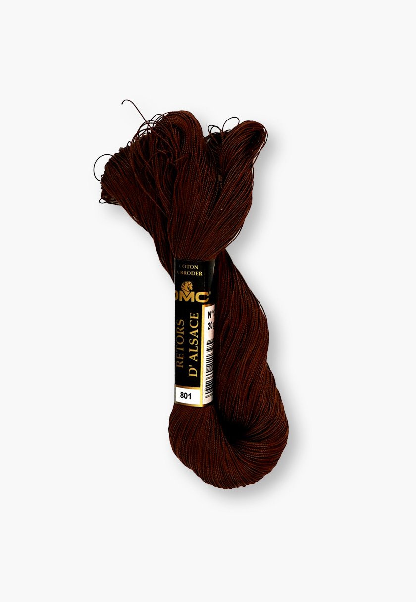 DMC Retors d’Alsace No. 12 – Color 801 – 100% Cotton – 20 g Thread Skein