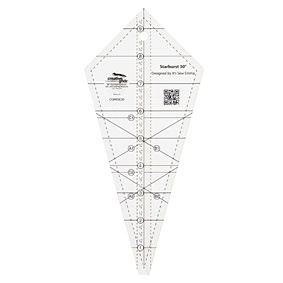 Creative Grids Ruler - Starburst 30 degree Triangle