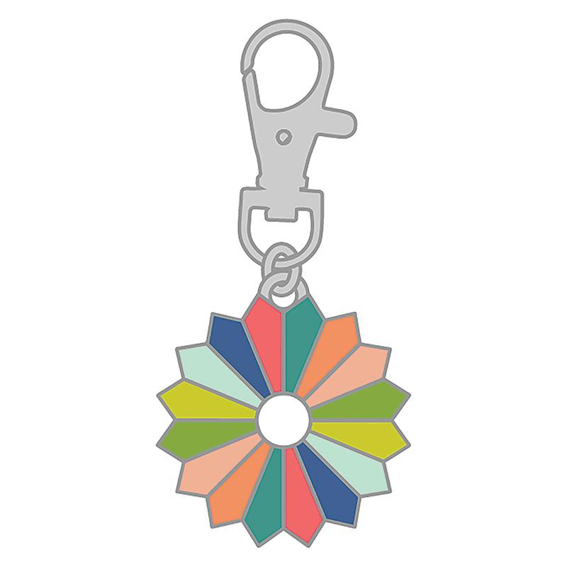 Zipper Pull-Dresden Enamel Charm