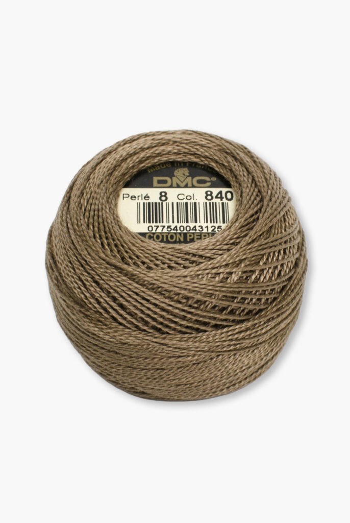 DMC Perlé No. 8 – Colore 840 – 100% Cotone – Gomitolo da 10 g