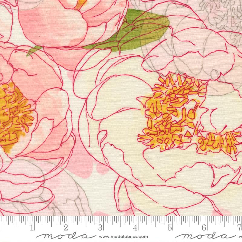 Darling Peony - Cream - Floral