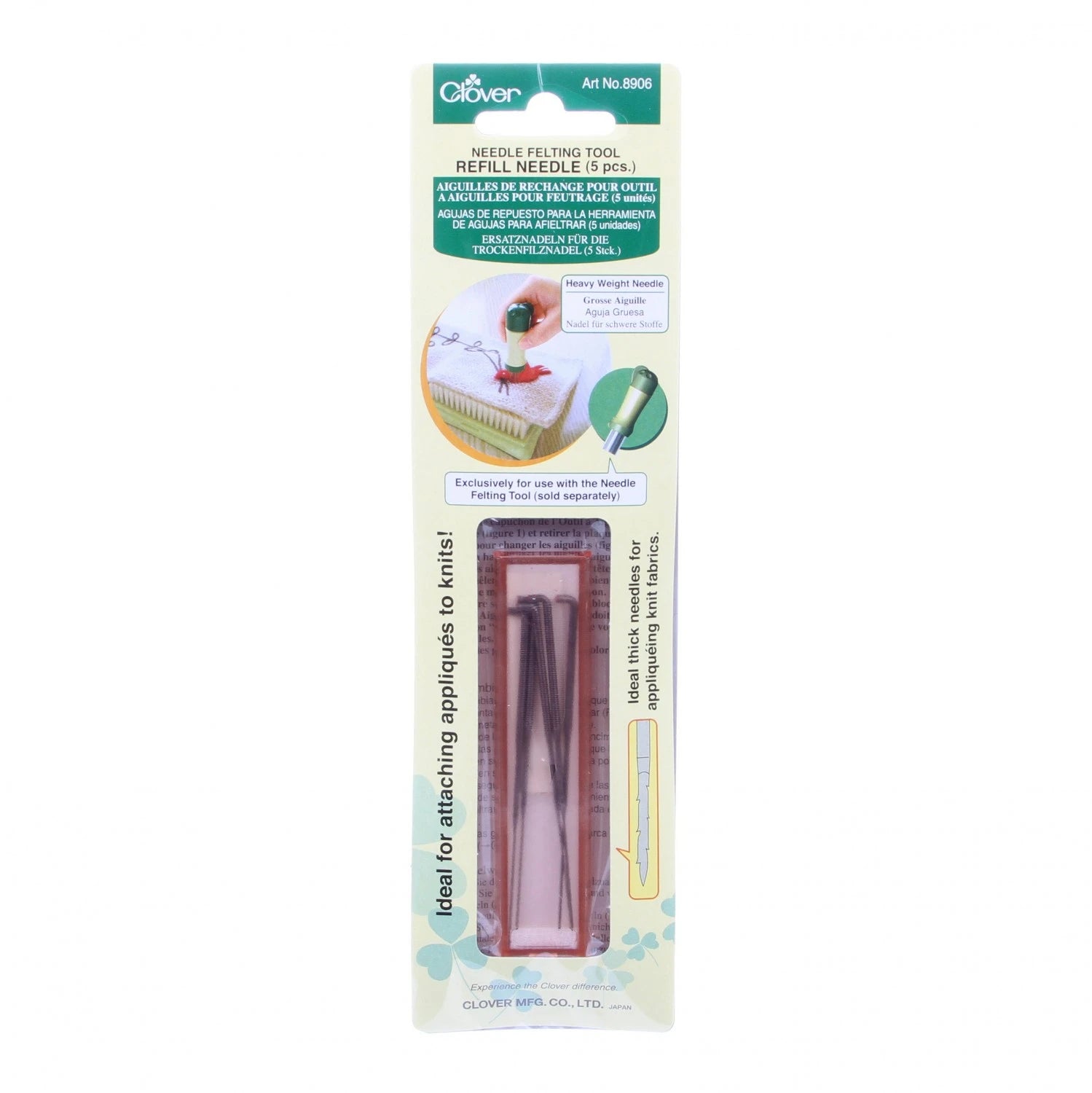Clover Felting Needle Refill Heavy Weight 5pc