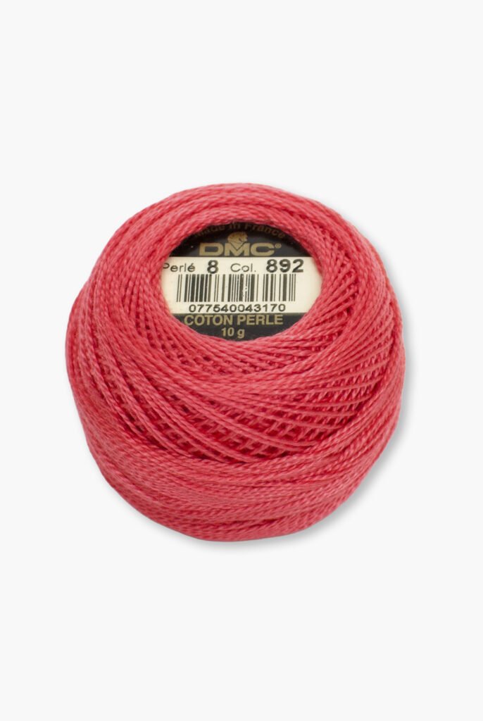 DMC Perlé No. 8 – Colore 892 – 100% Cotone – Gomitolo da 10 g