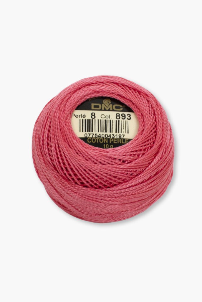 DMC Perlé No. 8 – Colore 893 – 100% Cotone – Gomitolo da 10 g