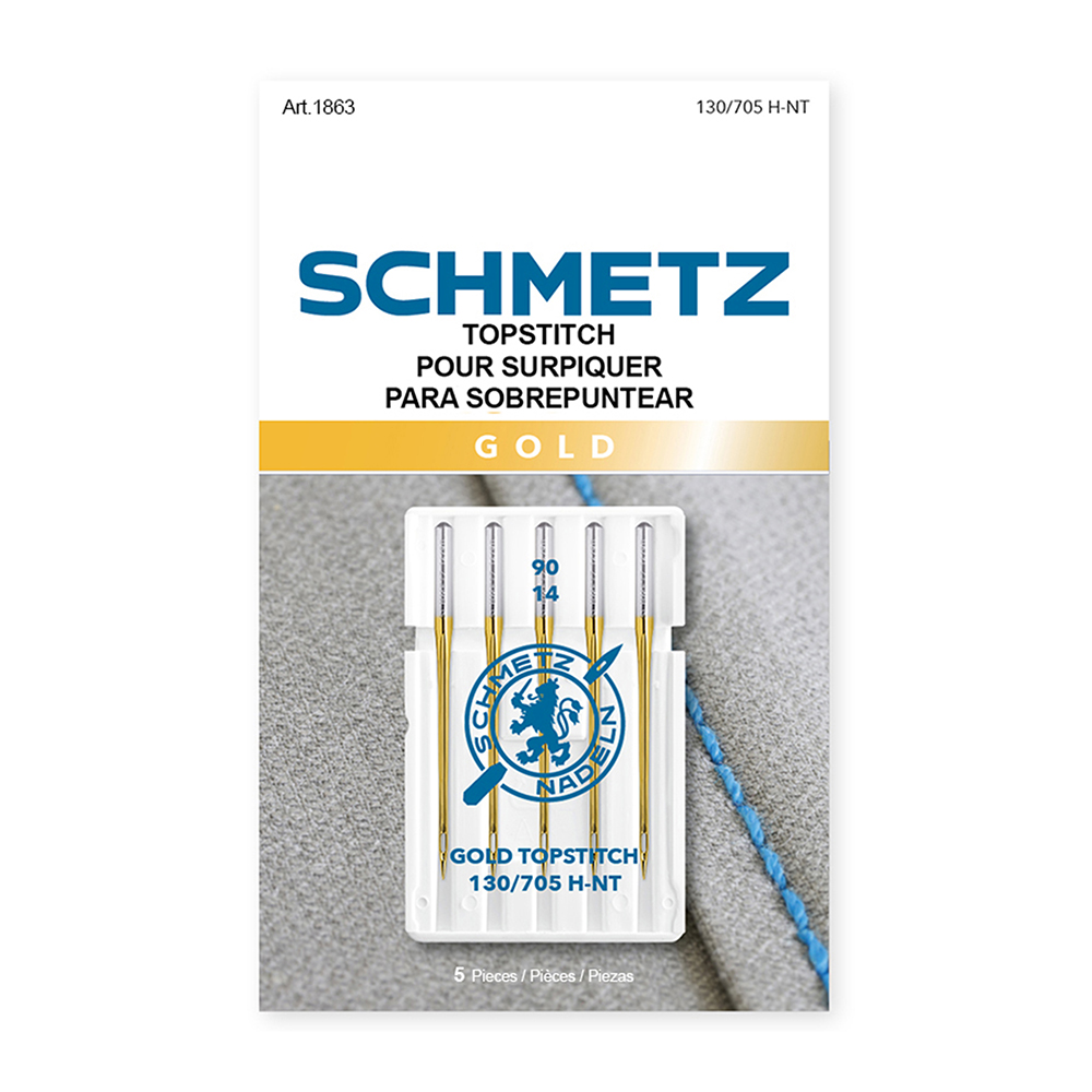 Schmetz Gold TopStitch Machine Needles Size 90/14 #1863 (5/Pkg)