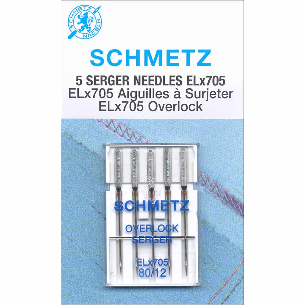 SCHMETZ Serger Needles Elx705 Carded - 80/12 - 5 count
