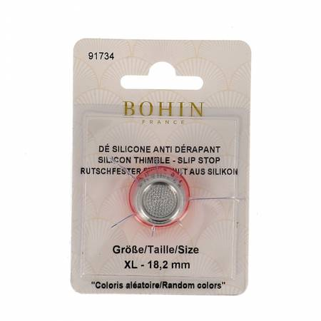 Bohin Silicon Thimble with Steel Top ~ Size X-Large Green