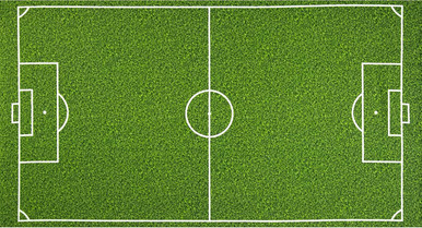 Robert Kaufman - Grass Playing Field Panel - SRK-14616-47 - Approx 24" x 44"
