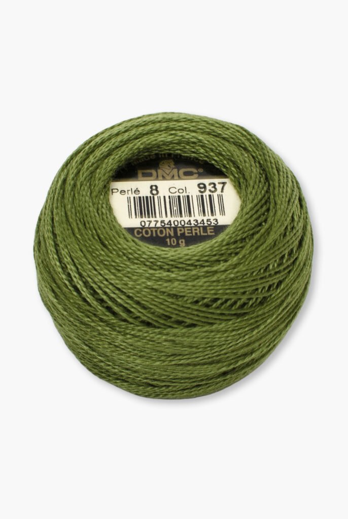 DMC Perlé No. 8 – Color 937 – 100% Cotton – 10 g Thread Ball