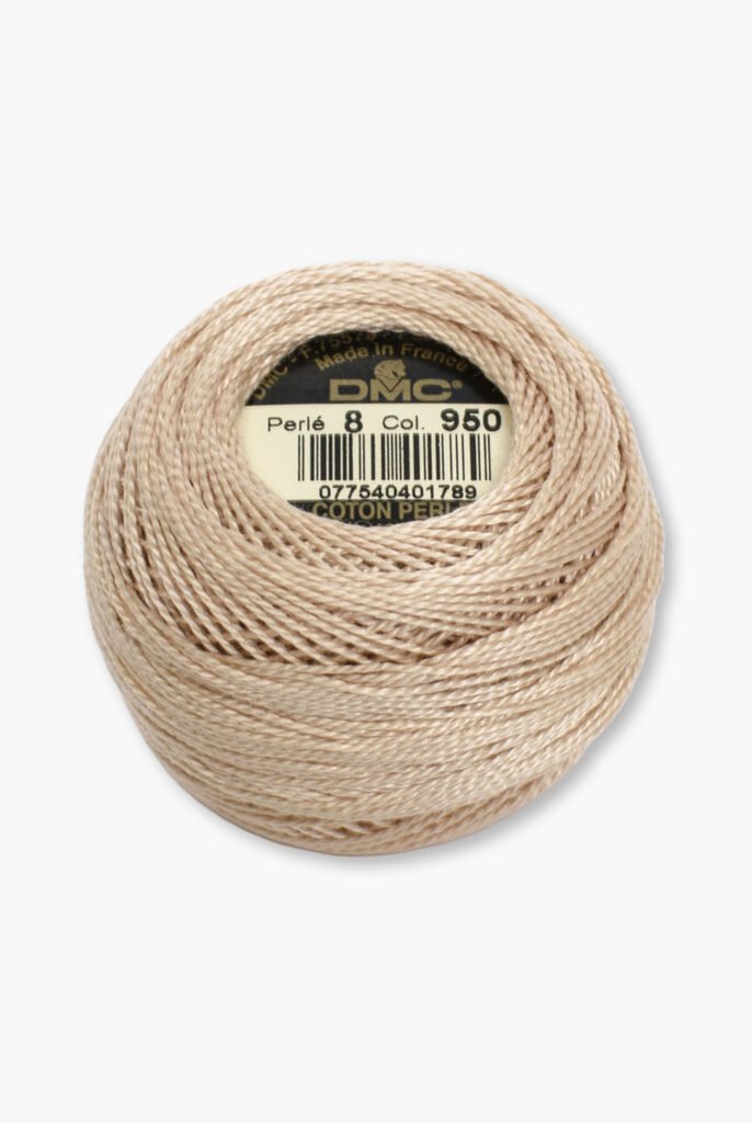 DMC Perlé No. 8 – Color 950 – 100% Cotton – 10 g Thread Ball
