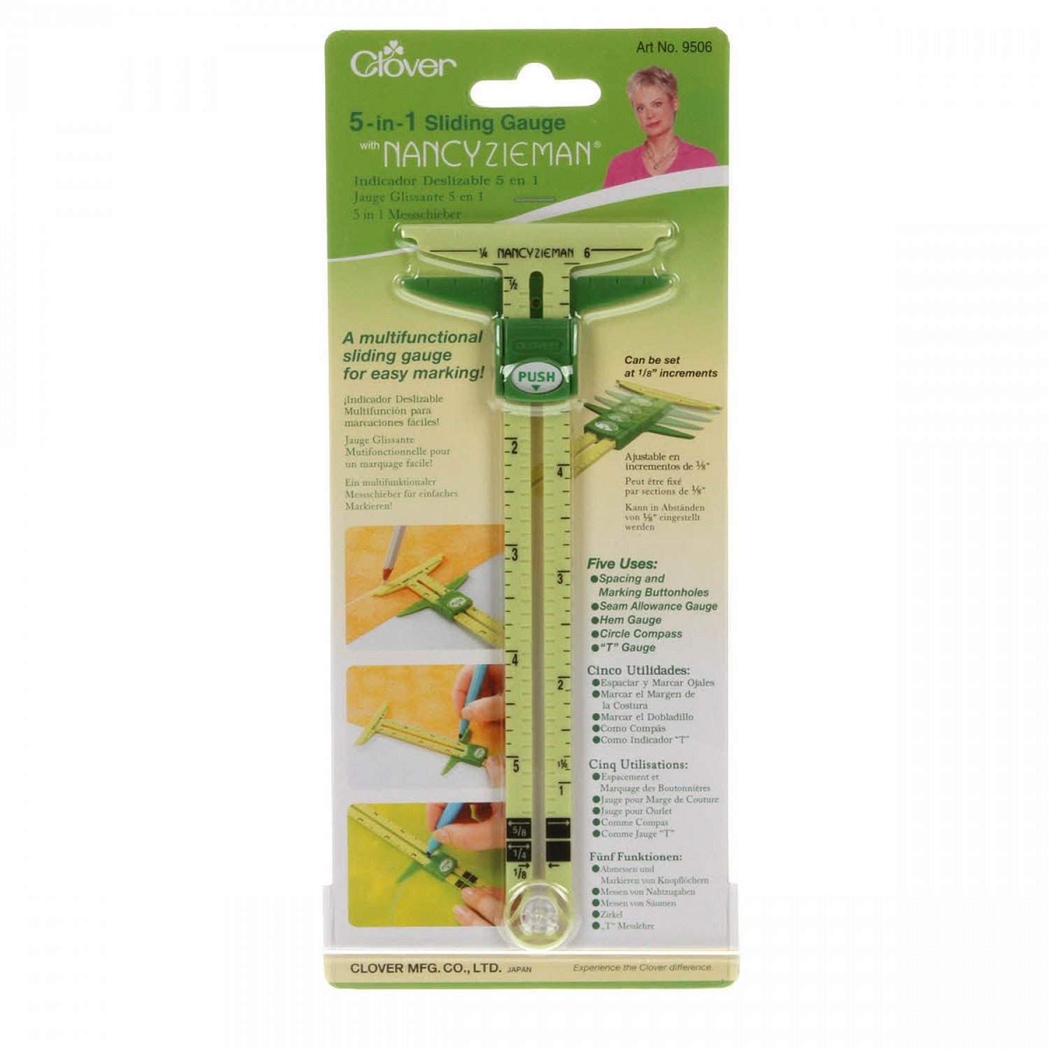 Nancy Zieman's 5-in-1 Sliding Gauge by Clover