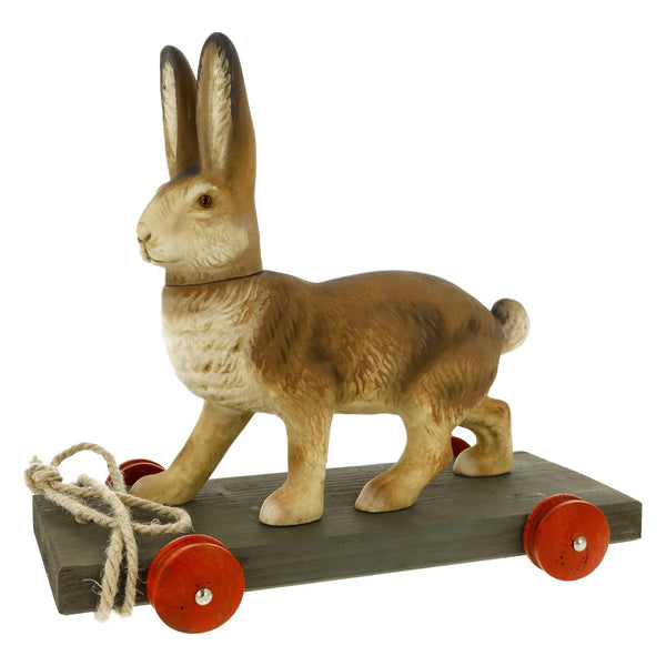 Marolin Pull Toy Hare Brown