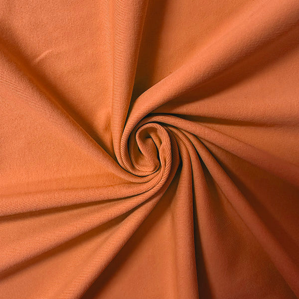 Tangerine Solid ITY Jersey Knit Fabric