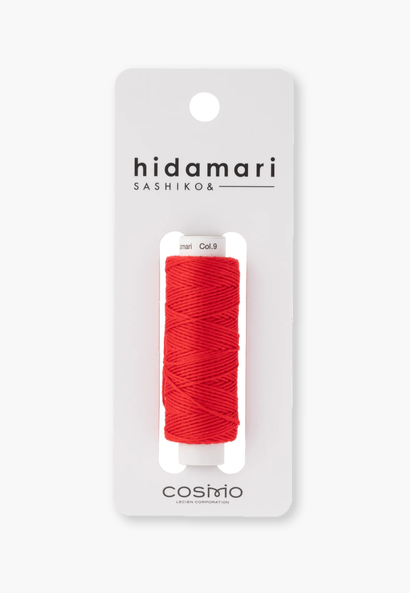 COSMO Hidamari Sashiko Filato 88 – Colore 9 Anguria – 100% cotone solido