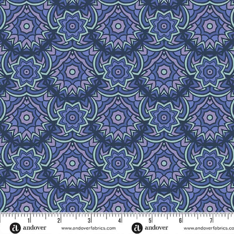 At Days End Twilight Terraced Fabric Yardage