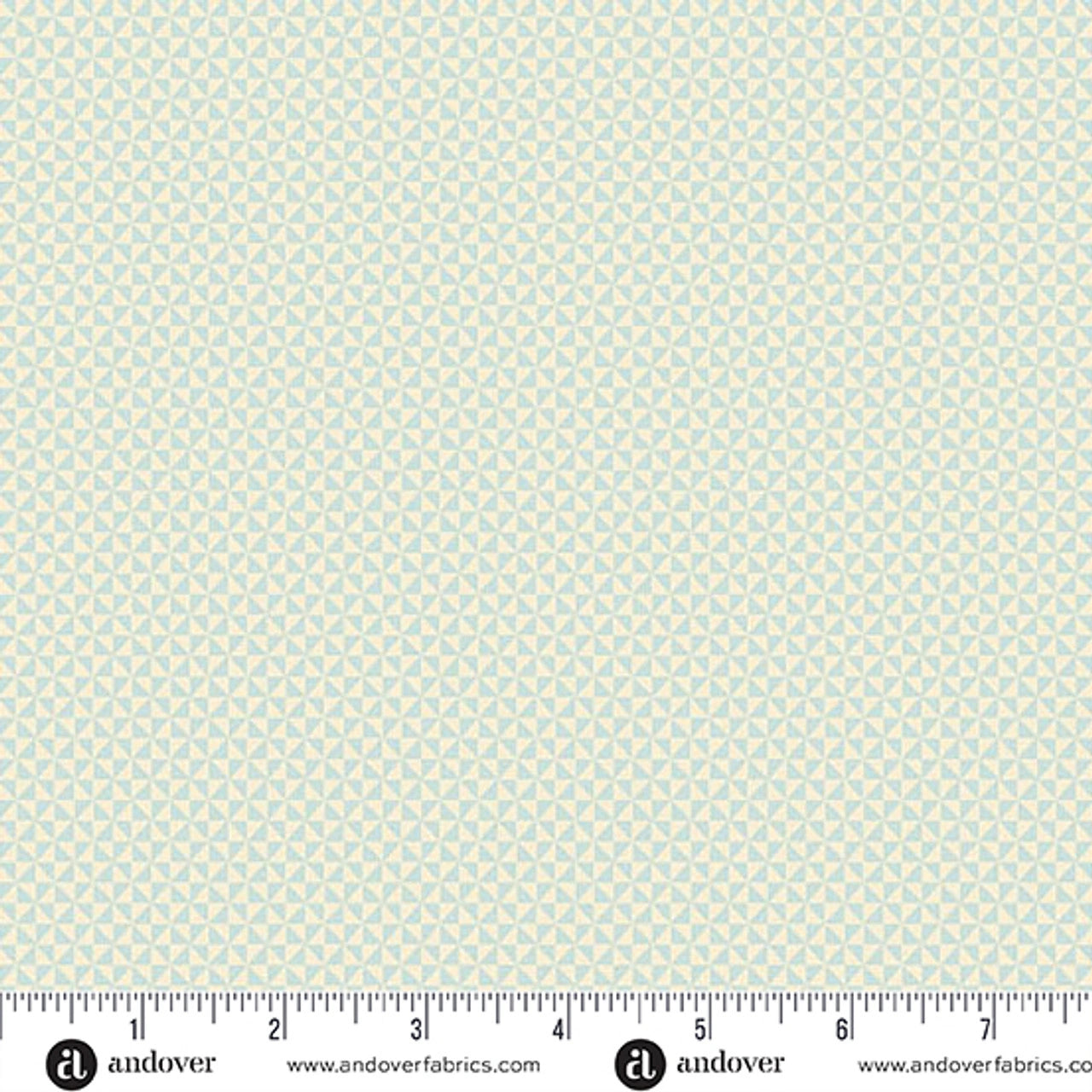 Sewing Bird Ice Half Square Triangle Fabric Yardage
