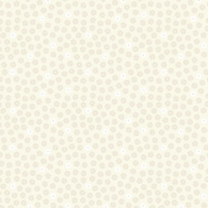 Glow Fairies Cream Tiny Glow Daisy Fabric Yardage