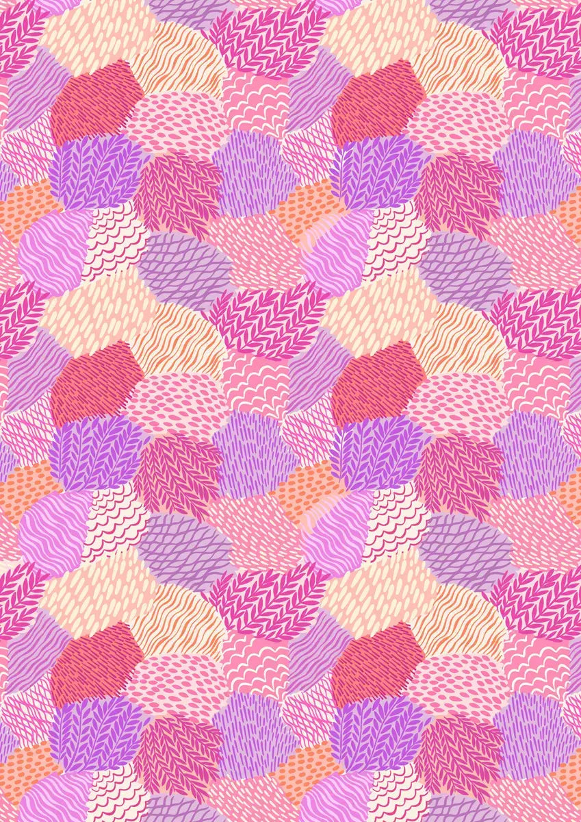 Creative Landscapes Pinks and Purples Textures Fabric Yardage