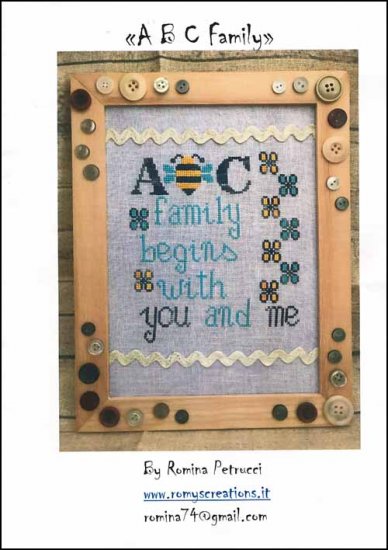 ABC Family Cross Stitch Pattern by Romy's Creations