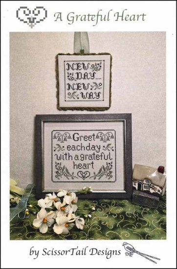 A Grateful Heart Counted Cross Stitch Pattern