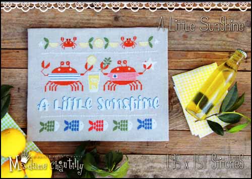 A Little Sunshine Cross Stitch Pattern by Madame Chantilly