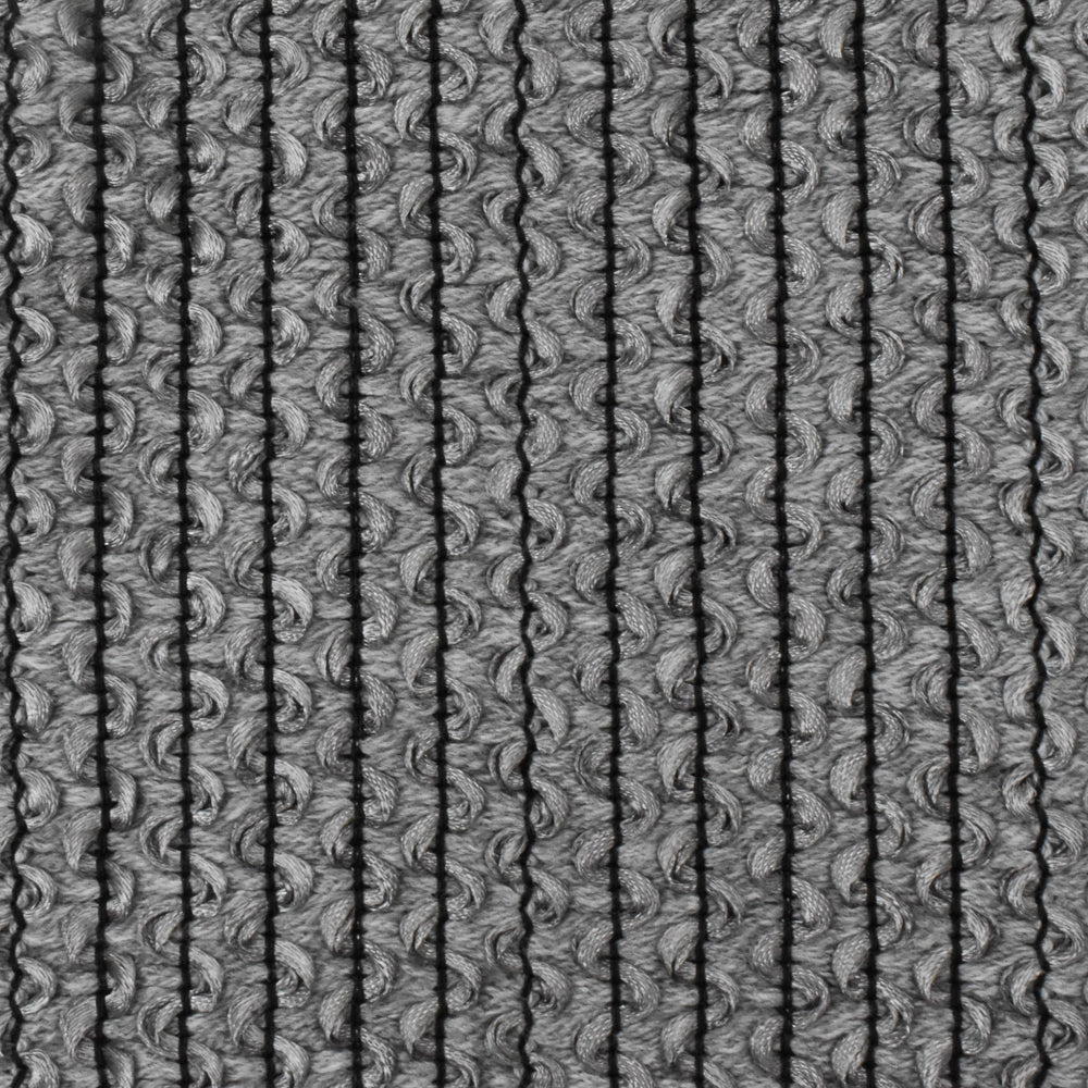 Galaxy Gray-Black-Gray 3D Wave Acrylic Poly Woven Jacketing Fabric