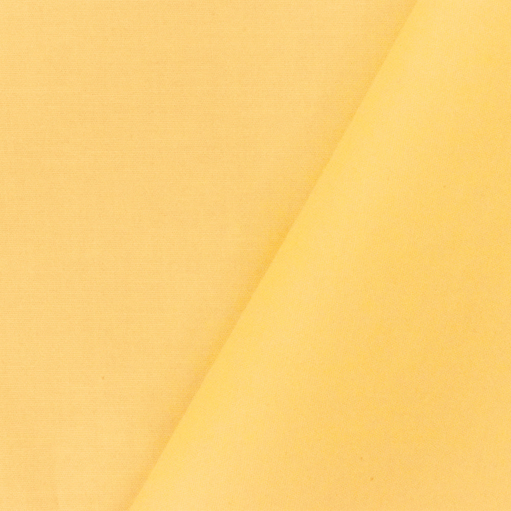 Pastel Yellow Solid Cotton Stretch Spandex Poplin Woven Fabric