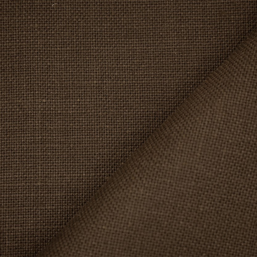 Brown Moygashel Solid Woven Irish Linen Home Decorating Fabric