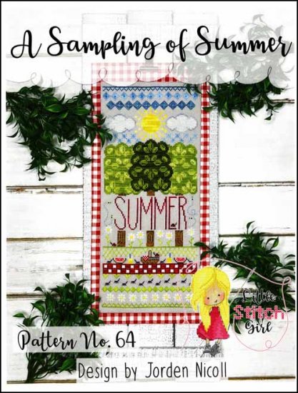 A Sampling Of Summer Cross Stitch Pattern by Little Stitch Girl
