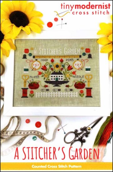 A Stitcher's Garden Cross Stitch Pattern by Tiny Modernist