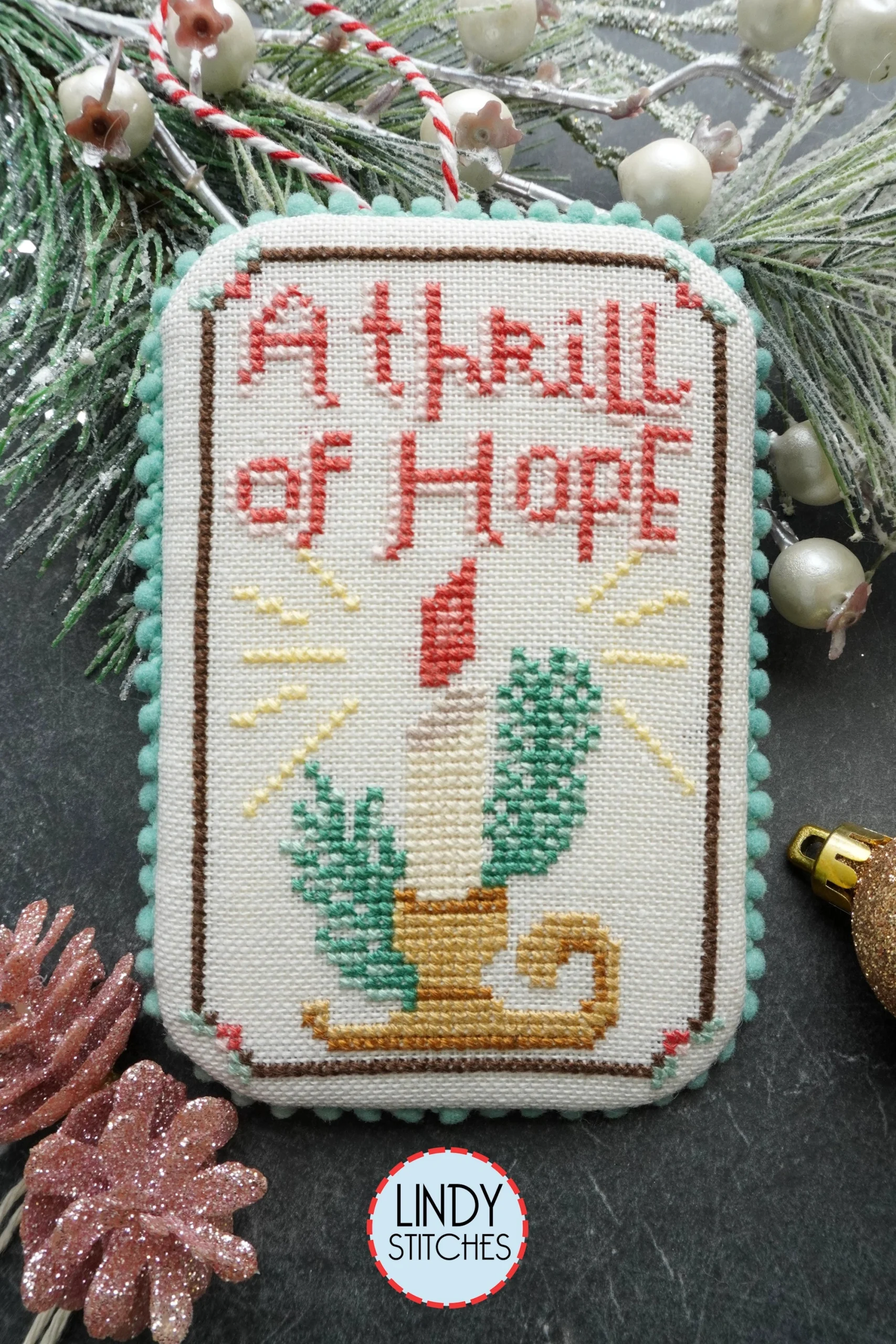A Thrill of Hope Ornament Cross Stitch Pattern PDF