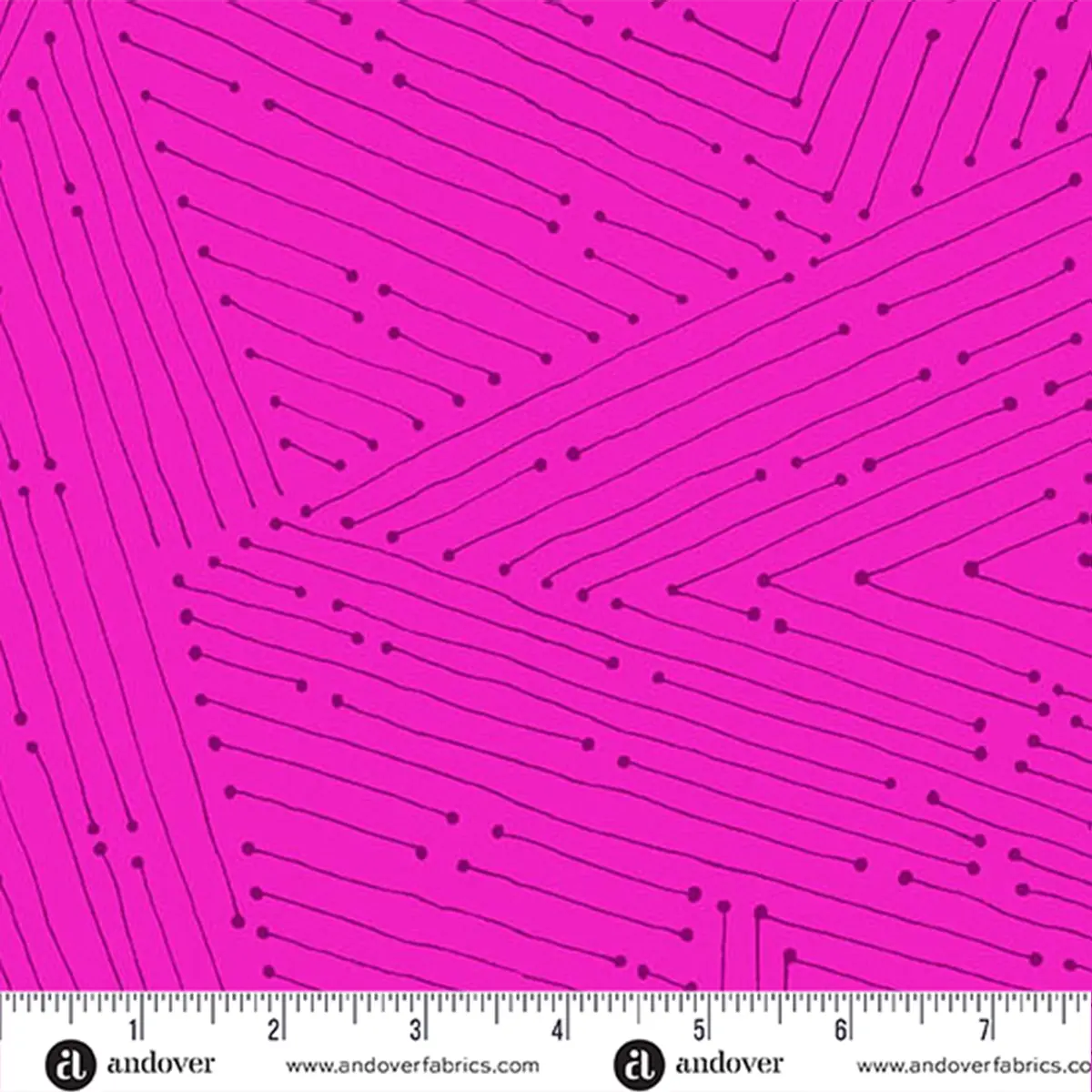 Gravitation Electric Pink 108" Wide Quilt Backing Fabric