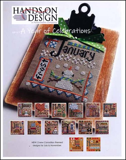 A Year Of Celebrations Cross Stitch Patterns by Hands On Design