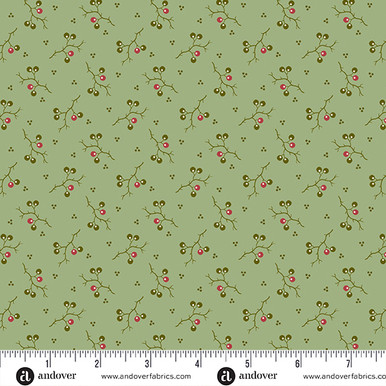 Dusty Rose Fabric A - Andover Fabrics - Joy by Laundry Basket Quilts - A-1043-G