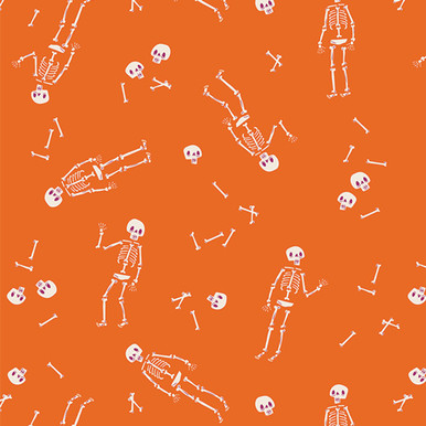 CLEARANCE Aster Fabric A+Z - Art Gallery Fabrics - Sweet and Spookier - SNS13034 - Mister No Body Blaze
